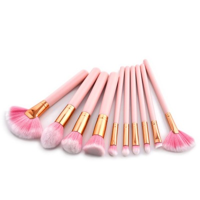 10pcs New Women Fashion Cosmetic Brush Sets Foundation Eyebrow Blush Cosmetic Concealer Pinceaux Maquillage Kit